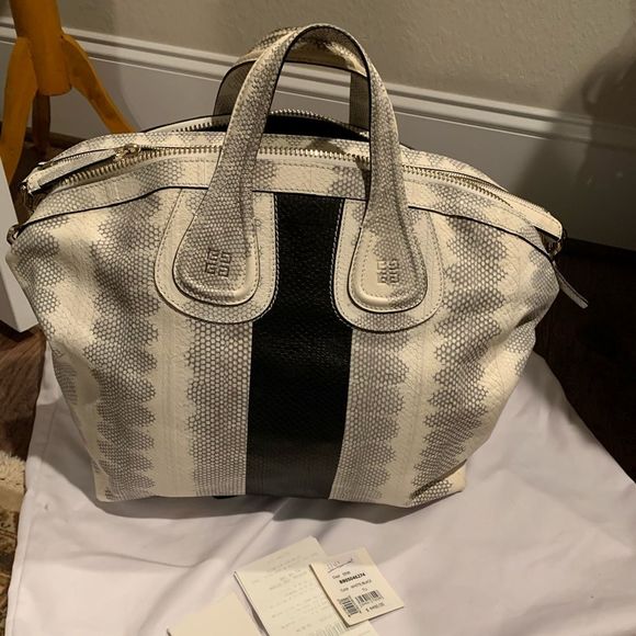 Givenchy Medium Watersnake Nightingale Bag NWT - Picture 8 of 10